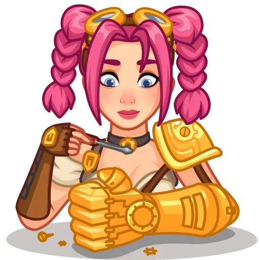 🦾 Эмодзи «Steamy Julia» для Telegram