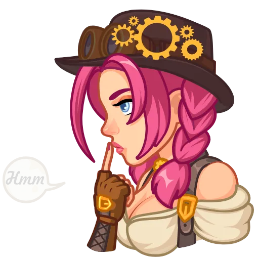 🤔 Эмодзи «Steamy Julia» для Telegram