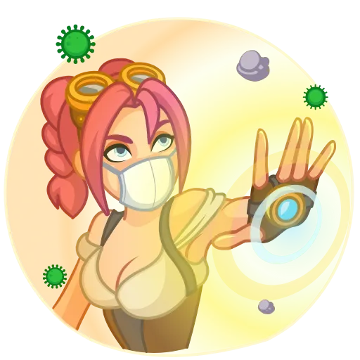 🦠 Эмодзи «Steamy Julia» для Telegram
