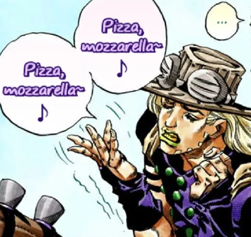 🍕 Стикер «Steel ball run» для Telegram