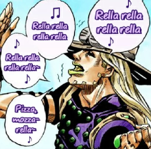 🍕 Стикер «Steel ball run» для Telegram