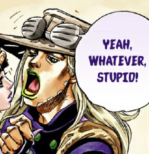 🙄 Стикер «Steel ball run» для Telegram