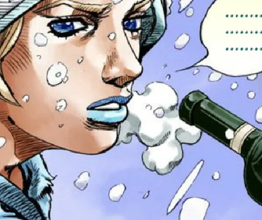 🍶 Стикер «Steel ball run» для Telegram