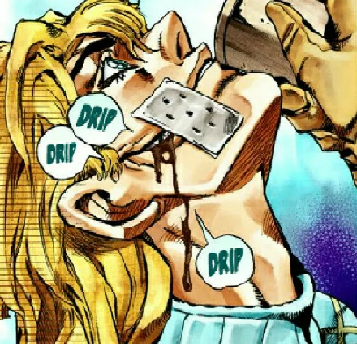 🍻 Стикер «Steel ball run» для Telegram