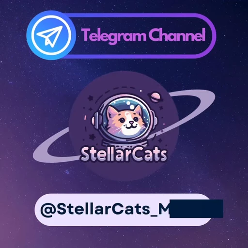 🤩 Стикер «StellarCats» для Telegram