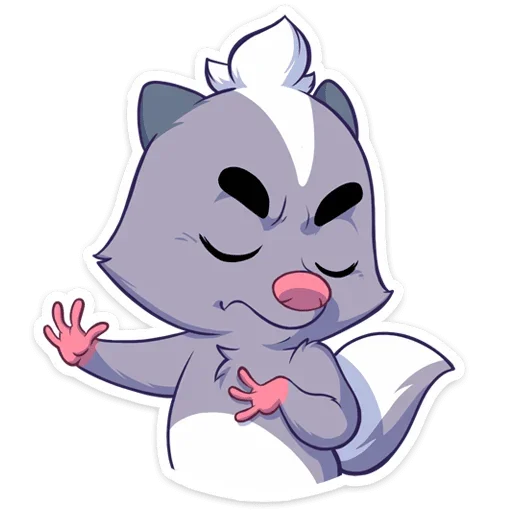 🙅‍♂️ Стикер «Скунс Стёпа» для Telegram