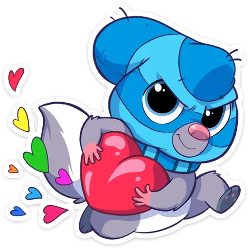 ❤️ Стикер «Скунс Стёпа» для Telegram
