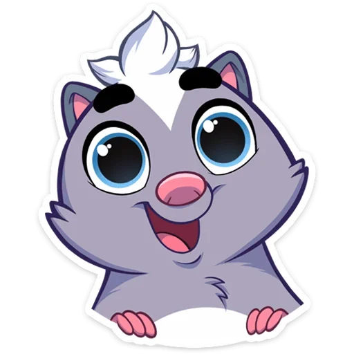 Стикерпак Скунс Стёпа для Telegram
