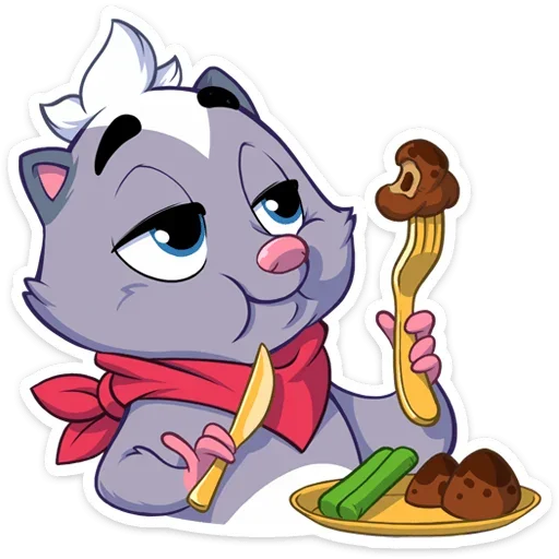 🍽 Стикер «Скунс Стёпа» для Telegram