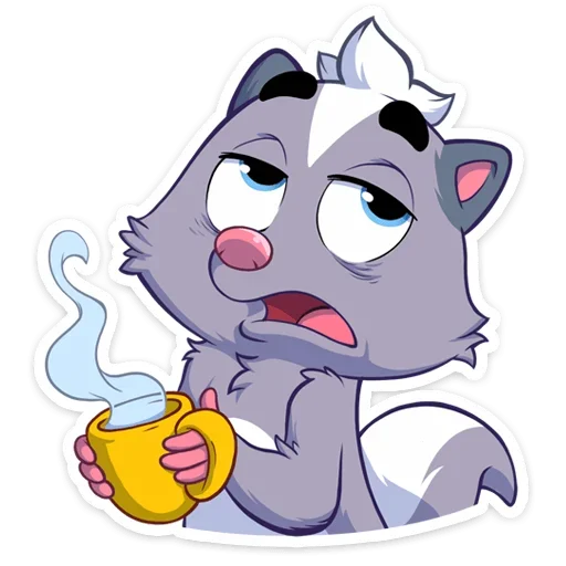 ☕️ Стикер «Скунс Стёпа» для Telegram