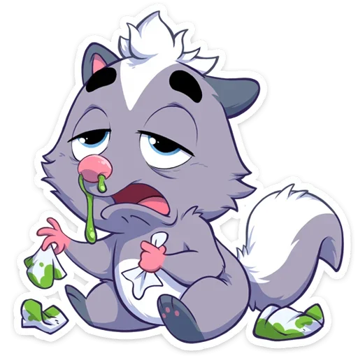 🤧 Стикер «Скунс Стёпа» для Telegram