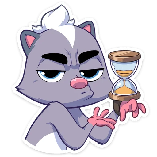 ⏳ Стикер «Скунс Стёпа» для Telegram