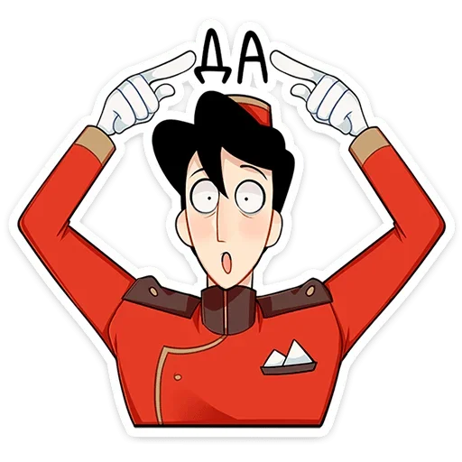 👆 Стикер «Степан» для Telegram