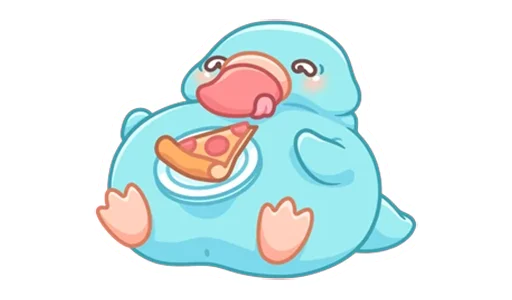 🍕 Стикер «Отклонёнки - Утконос Стёпа» для Telegram
