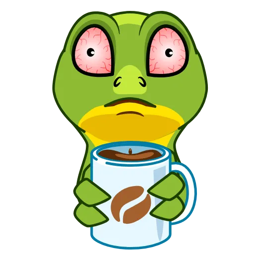 ☕️ Стикер «Stevie the Lizard» для Telegram