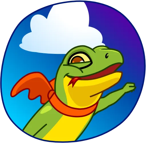 ✈️ Стикер «Stevie the Lizard» для Telegram