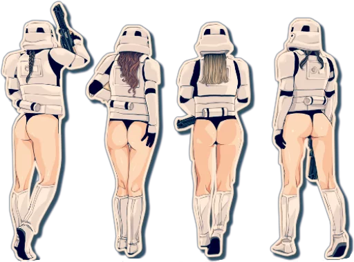 💁 Стикер «StoormTroopers Girls» для Telegram