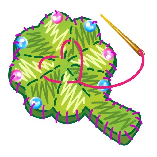 Стикер 10 Clover Pin