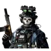 Стикер 24 Гоуст - Call of Duty