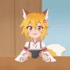 Стикер 5 ⠀ ⠀ ⠀ Fox senko san