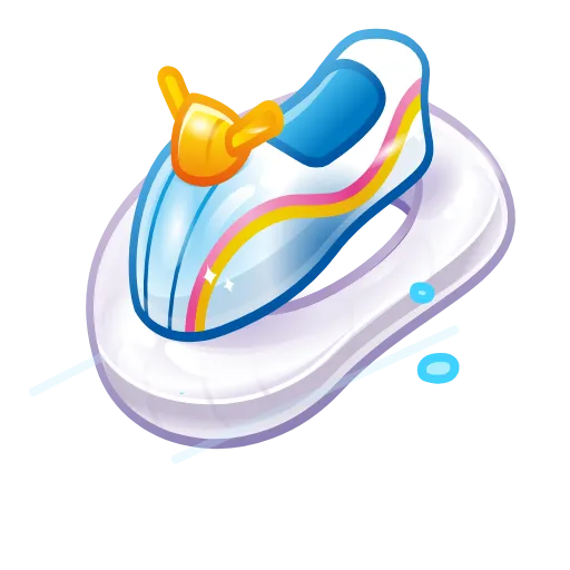 Стикер 21 Pool Float - Эмодзи из новых тг подарков