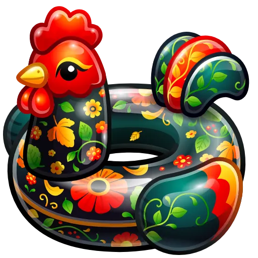 Стикер 6 Pool Float - Эмодзи из новых тг подарков