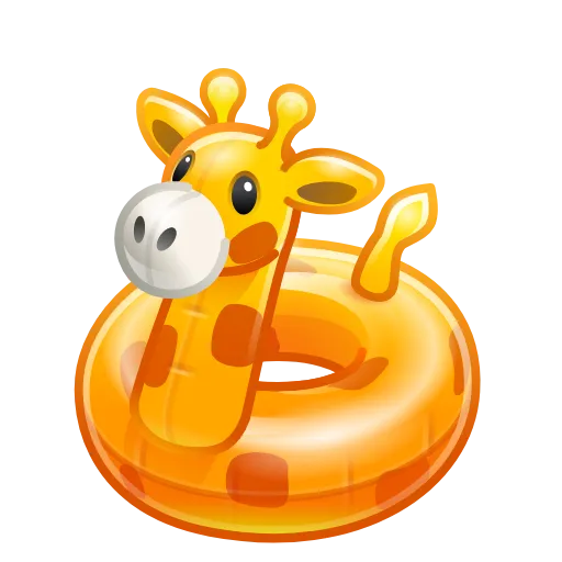 Стикер 40 Pool Float - Эмодзи из новых тг подарков