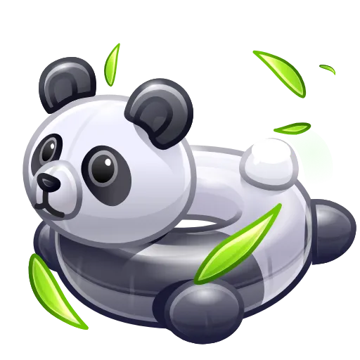 Стикер 30 Pool Float - Эмодзи из новых тг подарков