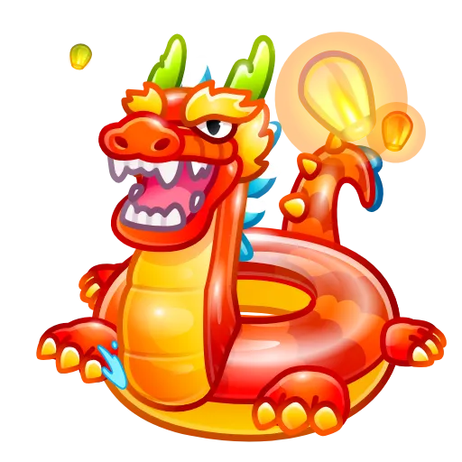 Стикер 15 Pool Float - Эмодзи из новых тг подарков