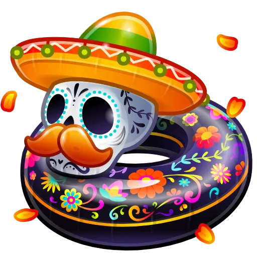 Стикер 16 Pool Float - Эмодзи из новых тг подарков