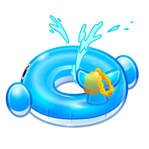 Стикер 13 Pool Float - Эмодзи из новых тг подарков