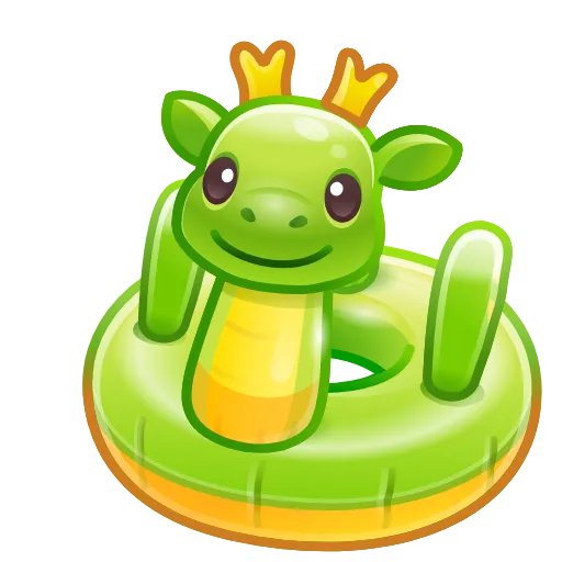 Стикер 43 Pool Float - Эмодзи из новых тг подарков