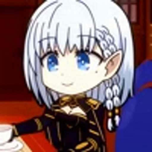 ☺️ Эмодзи «‍⬛ The Eminence In Shadow ChibiВосхождение в Тени Чиби» для Telegram