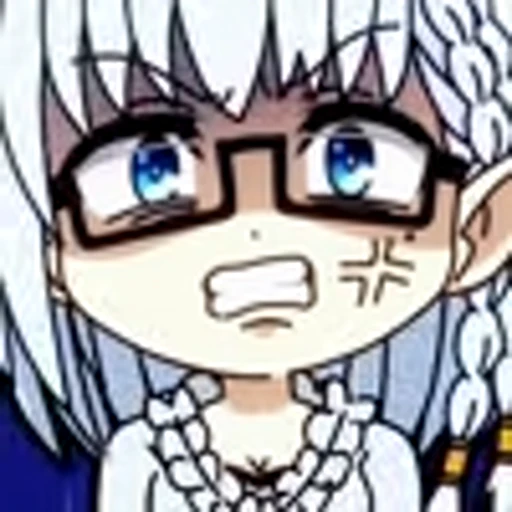 🤬 Эмодзи «‍⬛ The Eminence In Shadow ChibiВосхождение в Тени Чиби» для Telegram