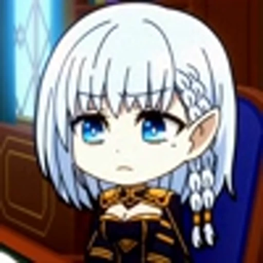 🤬 Эмодзи «‍⬛ The Eminence In Shadow ChibiВосхождение в Тени Чиби» для Telegram