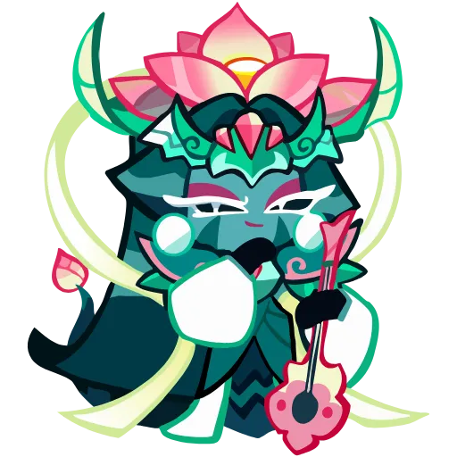 🤩 Эмодзи «⠀ ⠀⠀ ⠀Lotus Dragon» для Telegram