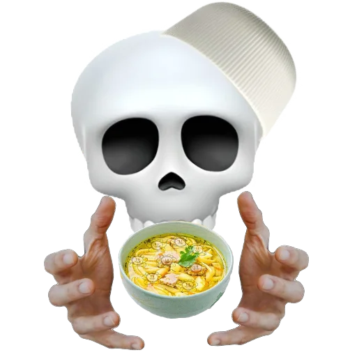 🍜 Стикер «Черепки» для Telegram