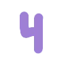 🤩 Эмодзи «Лавандовый шрифт» для Telegram