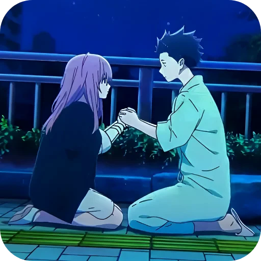 ❤ Стикер «Love anime» для Telegram