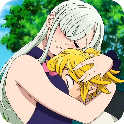 🥰 Стикер «Love anime» для Telegram