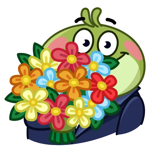 Стикер 15 🤩💐💐💐💐💐🌹🌷🌺
