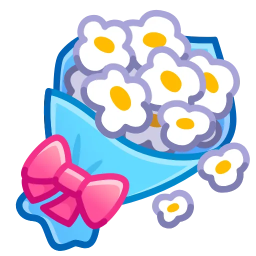 Стикер 55 🤩💐💐💐💐💐🌹🌷🌺