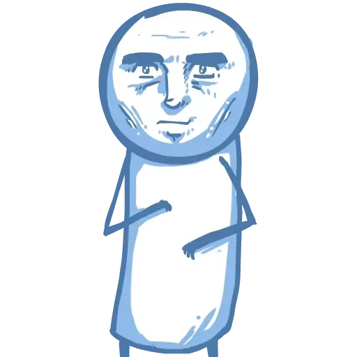 😐 Стикер «Стик» для Telegram