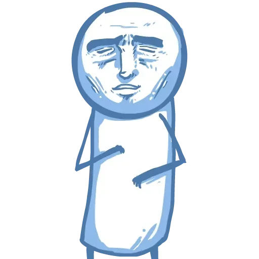 🥴 Стикер «Стик» для Telegram