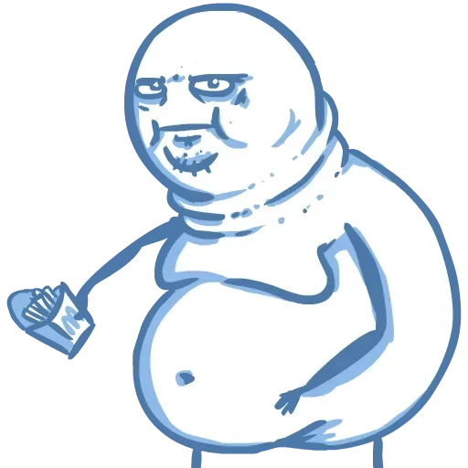 😠 Стикер «Стик» для Telegram