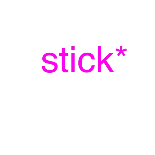 😠 Стикер «stick» для Telegram