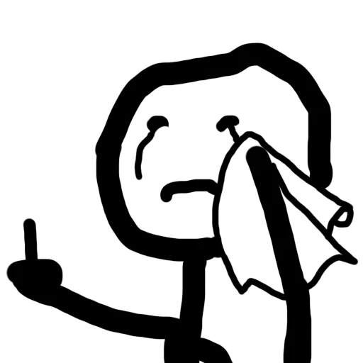 😭 Стикер «stick» для Telegram