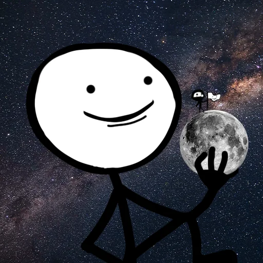 🌕 Стикер «stick» для Telegram