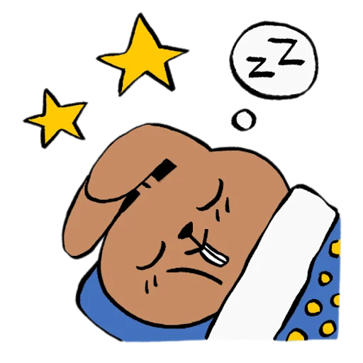 🛌 Стикер «чубзики» для Telegram