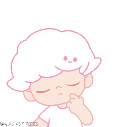😕 Стикер «Cute vibes 5» для Telegram